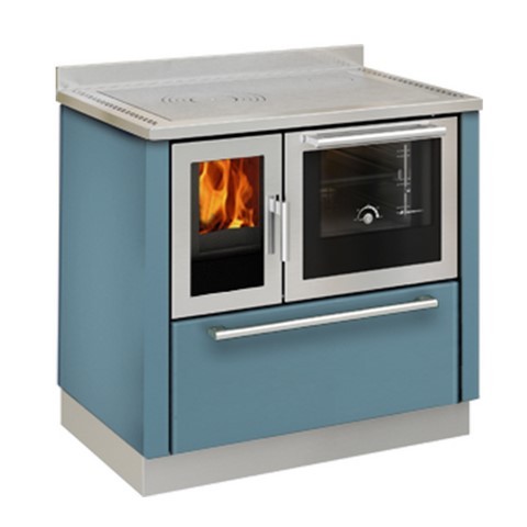 Cuisinière à bois DeManincor F90 bleu