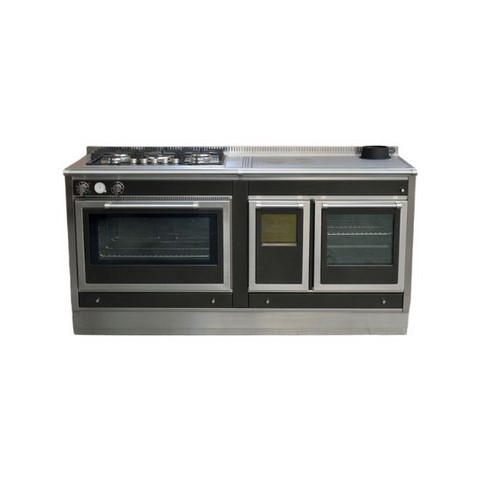 Cuisinière à bois et électrique Antico Casale 150 LGE