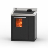 cuisinière à bois bouilleur Thermorossi Bosky 30 Square EVO5